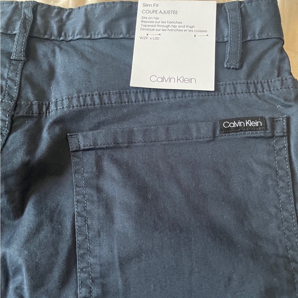 Calvin Klein Navy Blue Chinos Pants - Picture 3 of 3